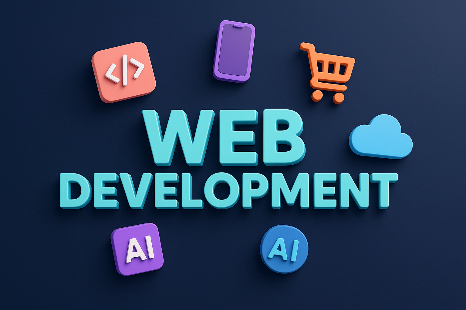 Web development illustration